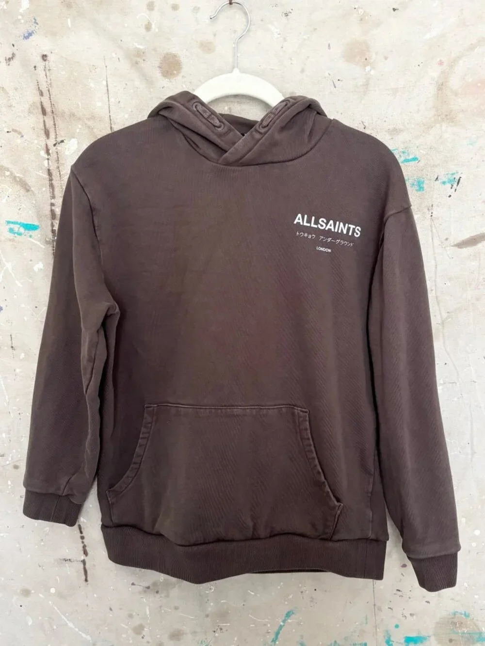 smAllSaints Underground Oversized Pullover Hoodie